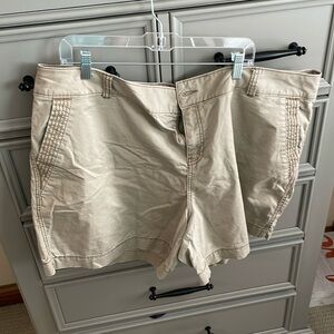 Maurice’s tan shorts. 24